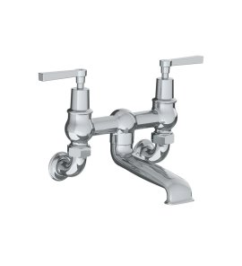 Lefroy Brooks Mackintosh Bateria wannowa 2-otworowa ścienna Chrom ML1151CP