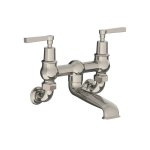 Lefroy Brooks Mackintosh Bateria wannowa 2-otworowa ścienna Silver Nickel ML1151NK