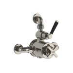 Lefroy Brooks Mackintosh Bateria termostatyczna natryskowa z zaworem ciśnieniowym na jednodrożna Silver Nickel MB8725NK