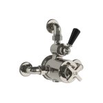 Lefroy Brooks Mackintosh Bateria termostatyczna natryskowa z zaworem ciśnieniowym na jednodrożna Silver Nickel MK8725NK