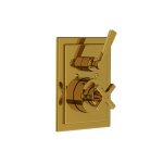 Lefroy Brooks Mackintosh Bateria termostatyczna natryskowa podtynkowa Antique Gold MK8706AG