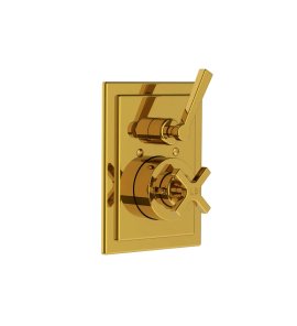 Lefroy Brooks Mackintosh Bateria termostatyczna natryskowa podtynkowa Polished Brass MK8706PB