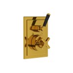 Lefroy Brooks Mackintosh Bateria termostatyczna natryskowa podtynkowa Polished Brass MB8706PB