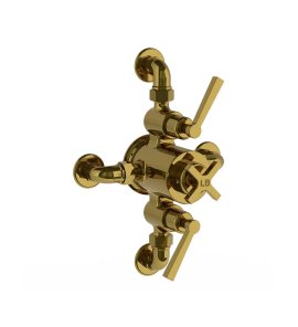 Lefroy Brooks Mackintosh Bateria termostatyczna natryskowa ścienna 2-drożna Antique Gold ML8746AG