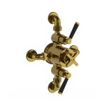 Lefroy Brooks Mackintosh Bateria termostatyczna natryskowa ścienna 2-drożna Antique Gold MB8746AG