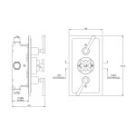 Lefroy Brooks Mackintosh Bateria termostatyczna natryskowa podtynkowa 2-drożna Silver Nickel MK8736NK