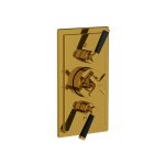 Lefroy Brooks Mackintosh Bateria termostatyczna natryskowa podtynkowa 2-drożna Antique Gold MB8736AG