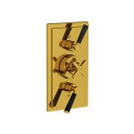 Lefroy Brooks Mackintosh Bateria termostatyczna natryskowa podtynkowa 2-drożna Polished Brass MB8736PB