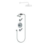 Lefroy Brooks Mackintosh Bateria natryskowa termostatyczna ze słuchawką prysznicową Chrom MB8803CP