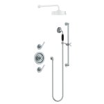 Lefroy Brooks Mackintosh Bateria natryskowa termostatyczna ze słuchawką prysznicową na drążku Chrom MK8804CP