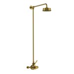 Lefroy Brooks Mackintosh Bateria natryskowa termostatyczna 2-otworowa z deszczownicą Ø 154 mm Antique Gold ML8701AG