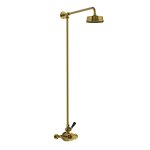 Lefroy Brooks Mackintosh Bateria natryskowa termostatyczna 2-otworowa z deszczownicą Ø 154 mm Antique Gold MK8701AG
