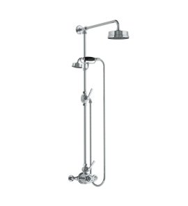 Lefroy Brooks Mackintosh Bateria natryskowa termostatyczna 2-otworowa z deszczownicą Ø 154 mm Chrom ML8703CP