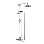 Lefroy Brooks Mackintosh Bateria natryskowa termostatyczna 2-otworowa z deszczownicą Ø 197 mm Chrom ML8704CP
