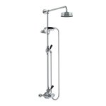 Lefroy Brooks Mackintosh Bateria natryskowa termostatyczna 2-otworowa z deszczownicą Ø 154 mm Chrom MK8703CP