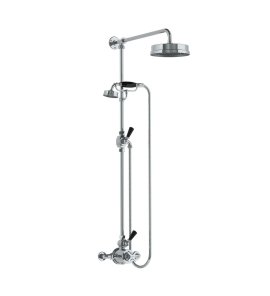 Lefroy Brooks Mackintosh Bateria natryskowa termostatyczna 2-otworowa z deszczownicą Ø 197 mm Chrom MK8704CP