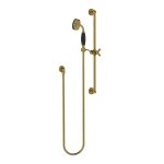 Lefroy Brooks Mackintosh Zestaw prysznicowy przesuwny na drążku Antique Gold MK1727AG