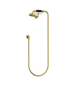 Lefroy Brooks Mackintosh Zestaw prysznicowy na uchwycie ściennym Polished Brass MK1760PB