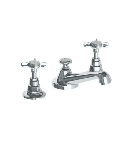 Lefroy Taps Bateria umywalkowa 3-otworowa z korkiem klik-klak Chrom LB1220CR