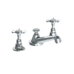 Lefroy Taps Bateria umywalkowa 3-otworowa z korkiem klik-klak Chrom LB1220CR
