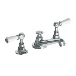 Lefroy Taps Bateria umywalkowa 3-otworowa z korkiem klik-klak Chrom WL1220CR