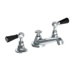 Lefroy Brooks Classic Bateria umywalkowa 3-otworowa z korkiem klik-klak chrom BL1220CP