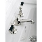 Lefroy Brooks Classic Bateria umywalkowa 3-otworowa z korkiem klik-klak chrom BL1220CP