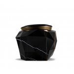 Maison Valentina Diamond Faux Marble Wanna wolnostojąca 215x95 cm czarny połysk 5909951694776