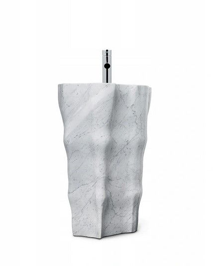 Maison Valentina Eden Stone Umywalka wolnostojąca 60x46x81 cm marmur 5923836881247