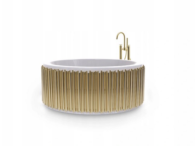Maison Valentina Symphony Wanna wolnostojąca ⌀167 cm biały 5903981694747