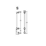 Margarolli Armonia Grzejnik elektryczny 95,7 cm chrom 9-616/S