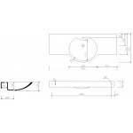 Marmorin Carme 130 Umywalka meblowa/nablatowa 130x55x15 cm Biały P_U_012_02_1300