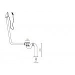 Marmorin Zestaw syfonowo-przelewowy zewnętrzny z korkiem chrom ZOPCH