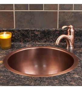 Umywalka Cobre Miedziana wpuszczana w blat 40 cm SLZOW-009.40