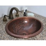 Umywalka Cobre Miedziana wpuszczana w blat 43 cm SLZOW-010.43