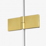 New Trendy Avexa Gold Kabina prysznicowa prawa 90x100x200 cm Złoty szczotkowany EXK-1747