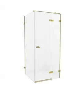 New Trendy Avexa Gold Kabina prysznicowa prawa 120x80x200 cm Złoty szczotkowany EXK-1767