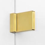 New Trendy Avexa Gold Parawan wannowy uchylny 100x150 cm Prawy Złoty szczotkowany EXK-2011