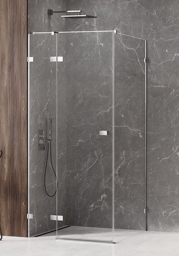 New Trendy Avexa Kabina prysznicowa lewa 80x100 cm biały mat EXK-1461-S06-K01