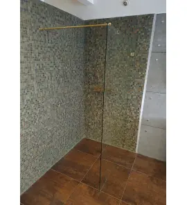      New Trendy Avexa Kabina prysznicowa 110x200 gold shine EXK-1814 WYPRZEDAŻ EKSPOZYCJI!!