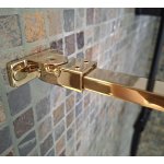      New Trendy Avexa Kabina prysznicowa 110x200 gold shine EXK-1814 WYPRZEDAŻ EKSPOZYCJI!!