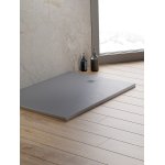 New Trendy Mori Brodzik prostokątny 100x90x3 cm szary B-0397