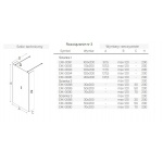 New Trendy New Modus Black Ścianka Prysznicowa Walk-In 70x200 cm czarna EXK-0090