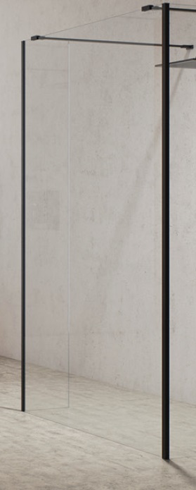 New Trendy New Modus Black Ścianka Prysznicowa Walk-In 100x200 cm czarna EXK-0091