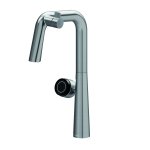 Newform Alkimia Bateria kuchenna z funkcją wody gazowanej brushed stainless steel pvd 73300.59.066