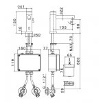 Newform Antea Bateria umywalkowa jednootworowa sterowana czujnikiem z regulacją temperatury chrom 66710.21.018