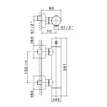 Newform Comandi Esterni Bateria prysznicowa termostatyczna ścienna chrom 474.21.018