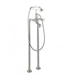 Newform Daytime Bateria wannowa podłogowa z kolumnami z zestawem prysznicowym chrom 69085C.21.018