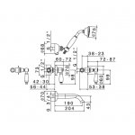 Newform Daytime Style Bateria wannowa 5-otworowa podtynkowa chrom 69145.21.018
