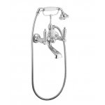 Newform Daytime Style Bateria wannowa ścienna z automatycznym przełącznikiem wanna/prysznic i zestawem prysznicowym chrom 69140C.21.018